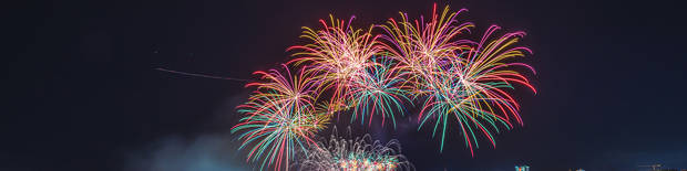 Multicolored fireworks 